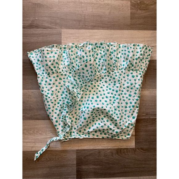 Rebecca Taylor Emerald Daisy Faux Wrap Skirt, Size 8, MSRP $295 - Picture 3 of 12